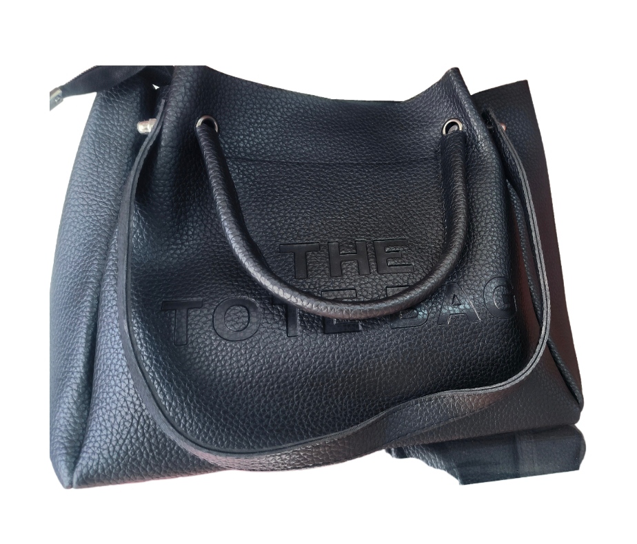 Широка чорна жіноча сумка (32240078) 0