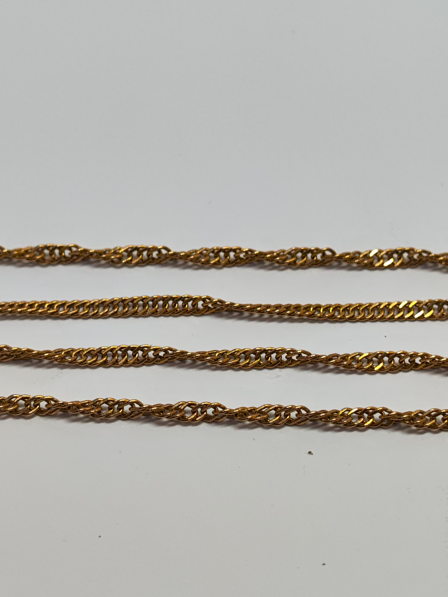 Ланцюжок з червоного золота з плетінням сінгапур (33289759) 2