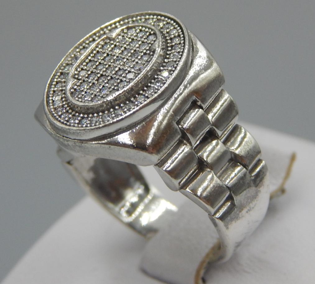 Срібний перстень із цирконієм (33220010) 1