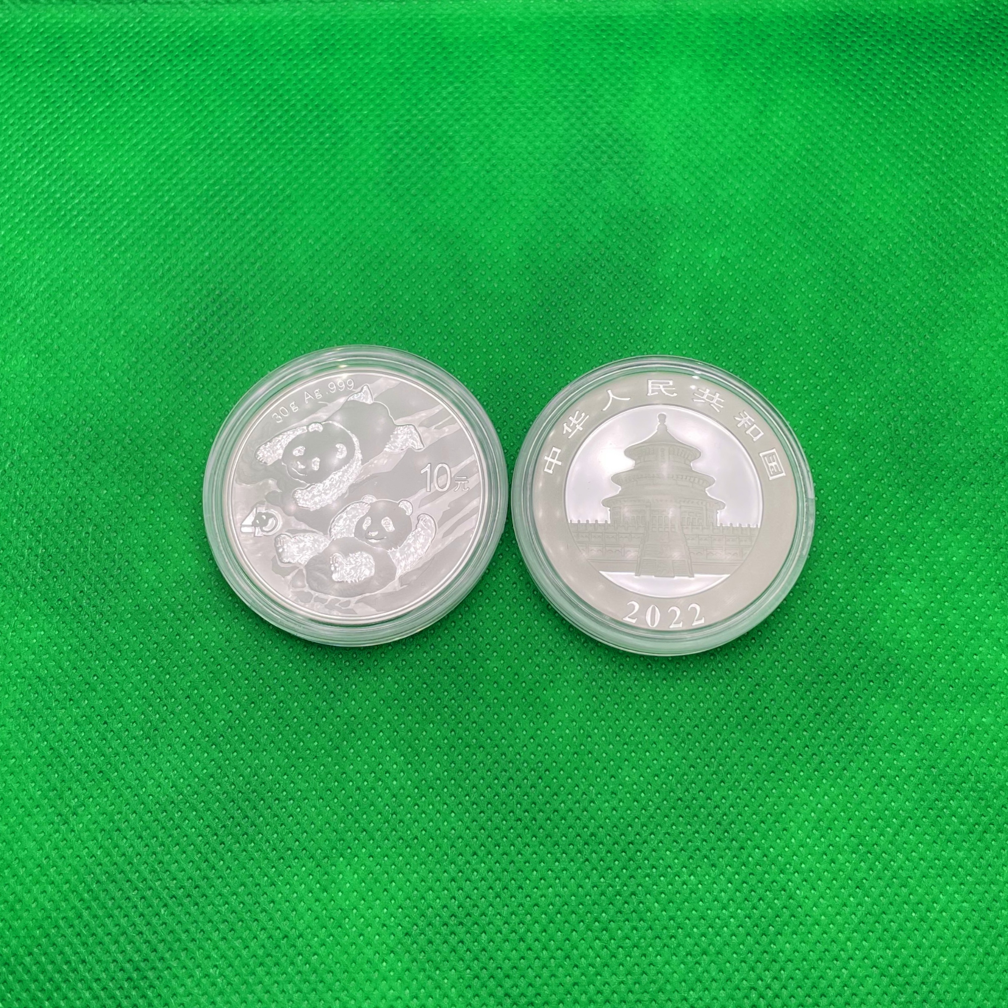 Серебряная монета 30g Китайская Панда 10 юань 2022 Китай (29128153) 4