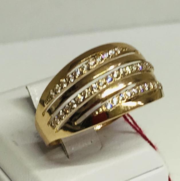 Каблучка з червоного золота з цирконієм (30899522) 1