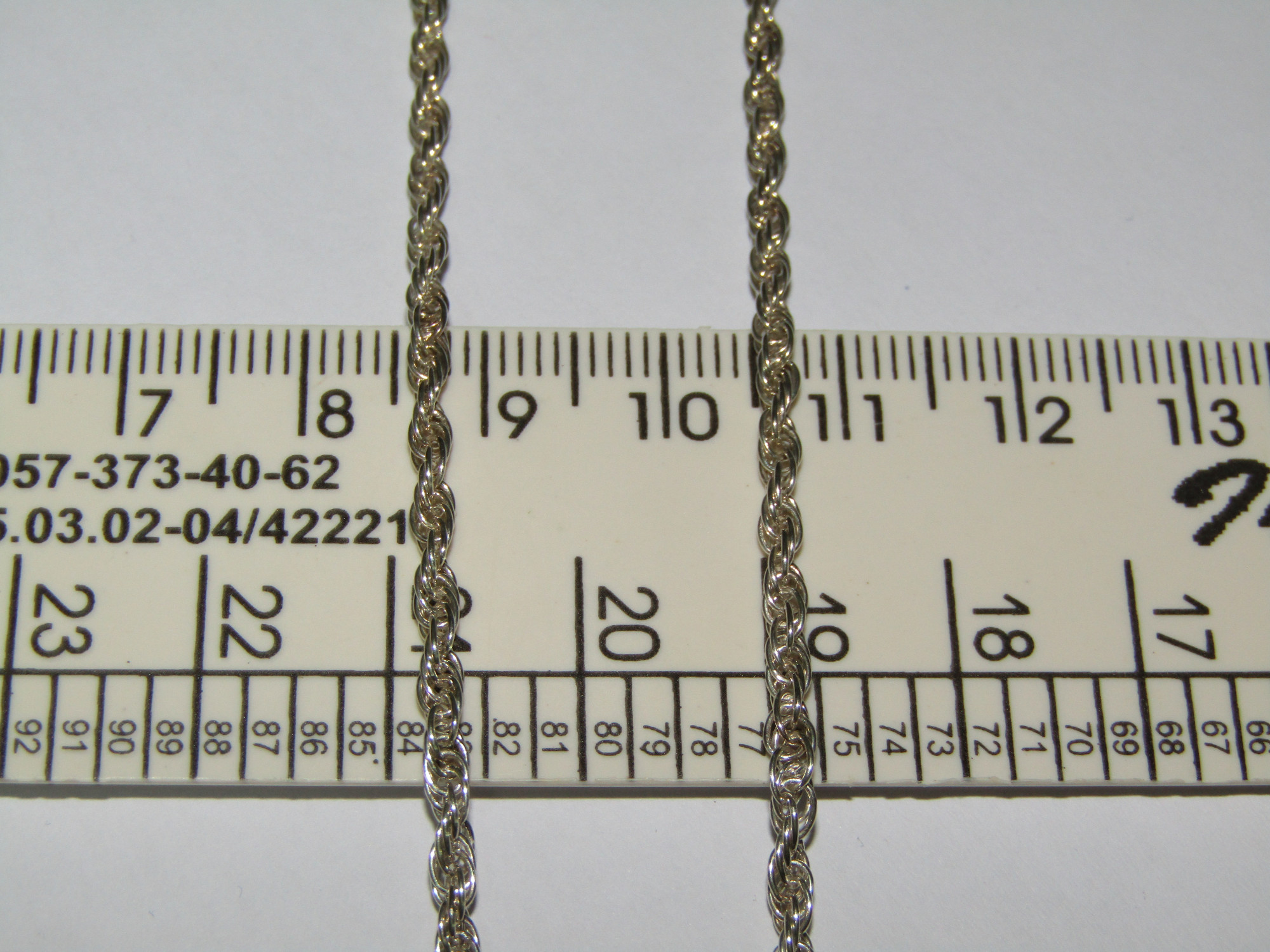 Серебряная цепь с плетением Кордовое (28954167) 1