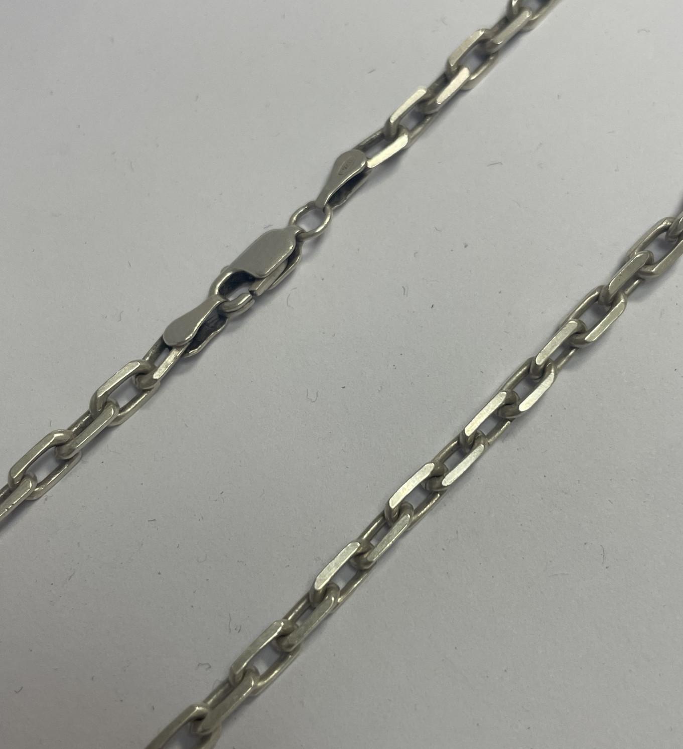 Серебряная цепь с плетением Якорное (33692968) 0