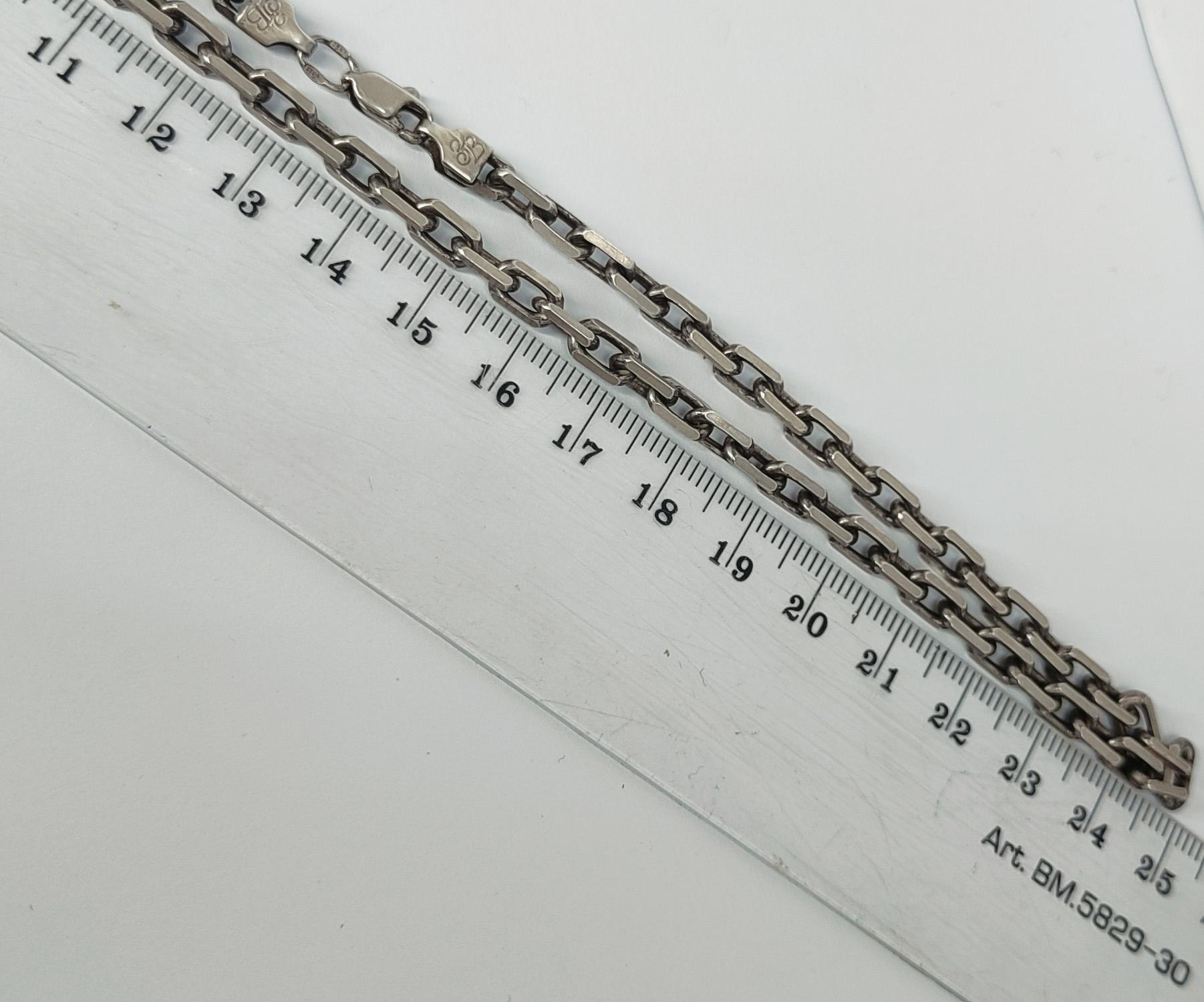 Серебряная цепь с плетением Якорное (33697143) 1