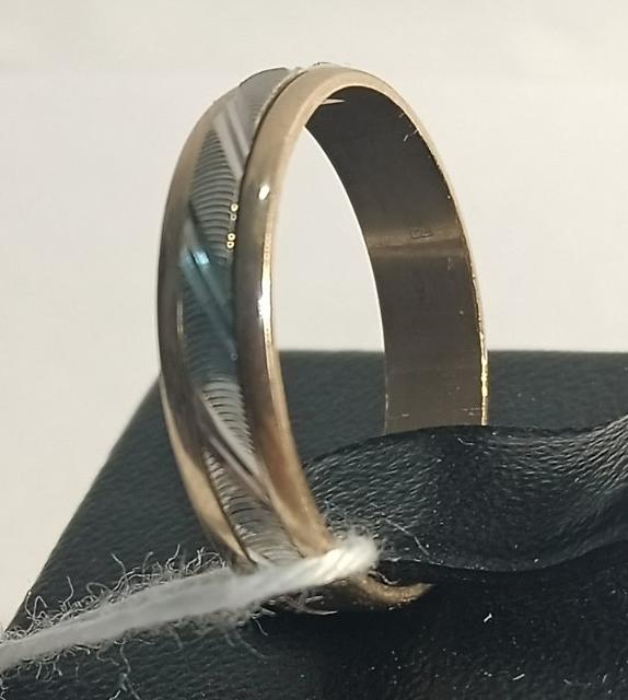 Обручальное кольцо из красного и белого золота (32575323) 2