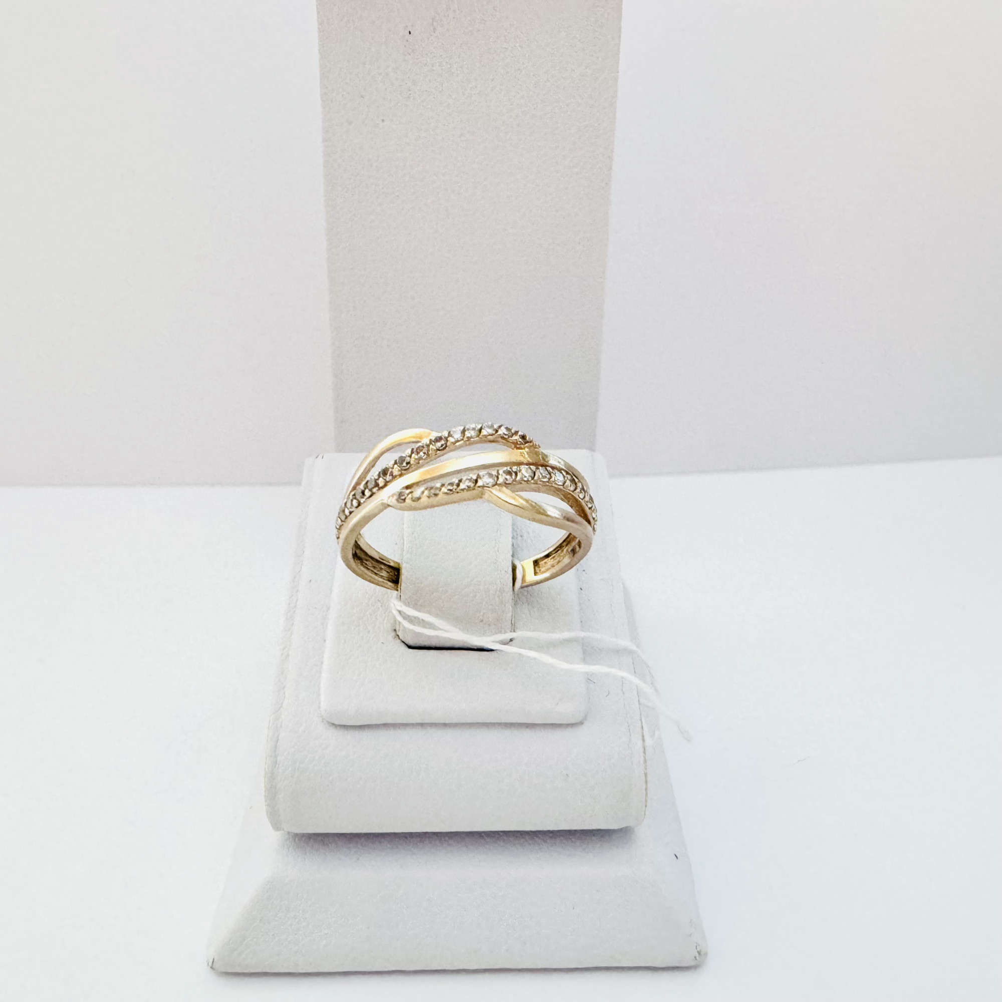 Кольцо из красного золота с цирконием (33101965)  10