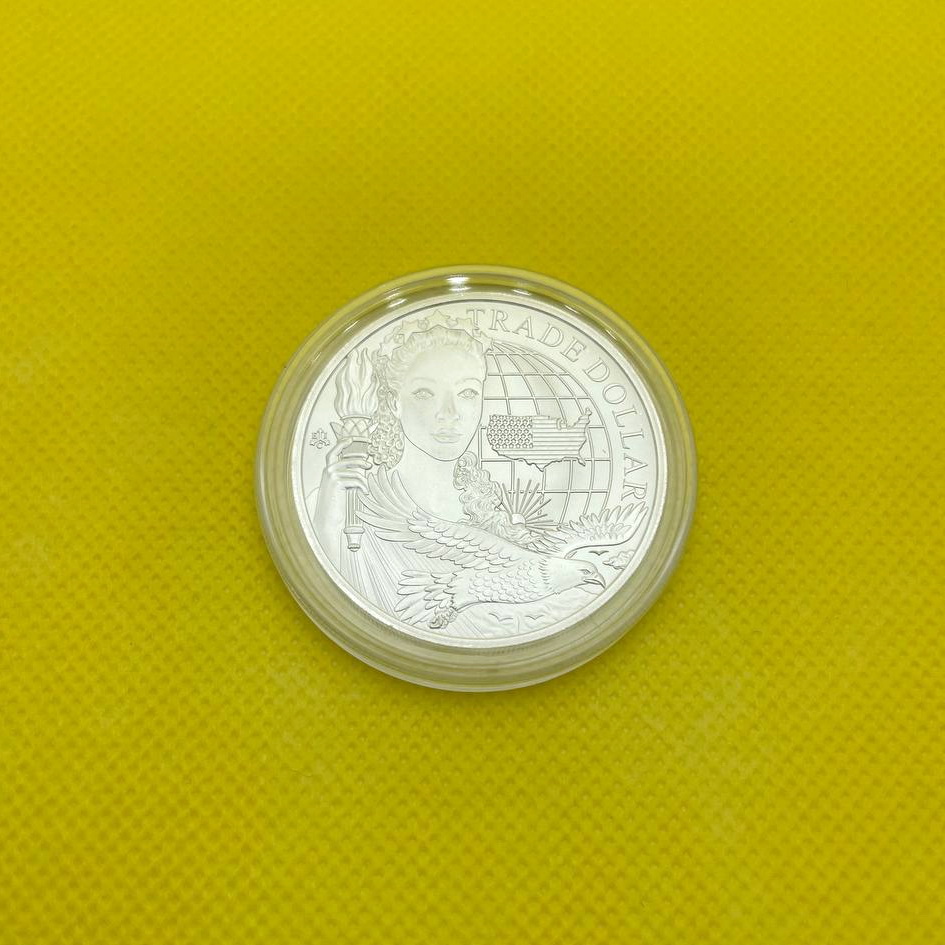 Срібна монета 1oz Сучасний Торговий Долар Америки 1 фунт стерлінгів 2023 Остров Святої Єлени (31765721) 1