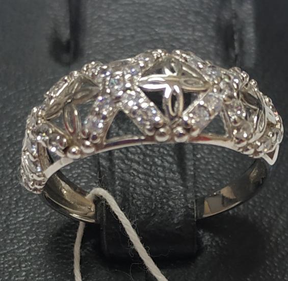 Серебряное кольцо с цирконием (30569551) 2