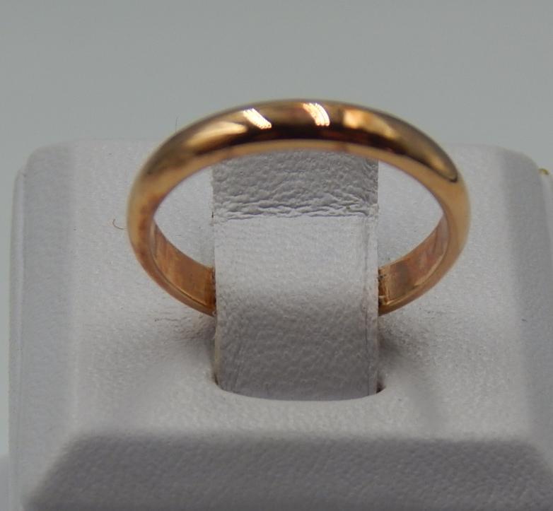 Обручальное кольцо из красного золота (32060766) 1