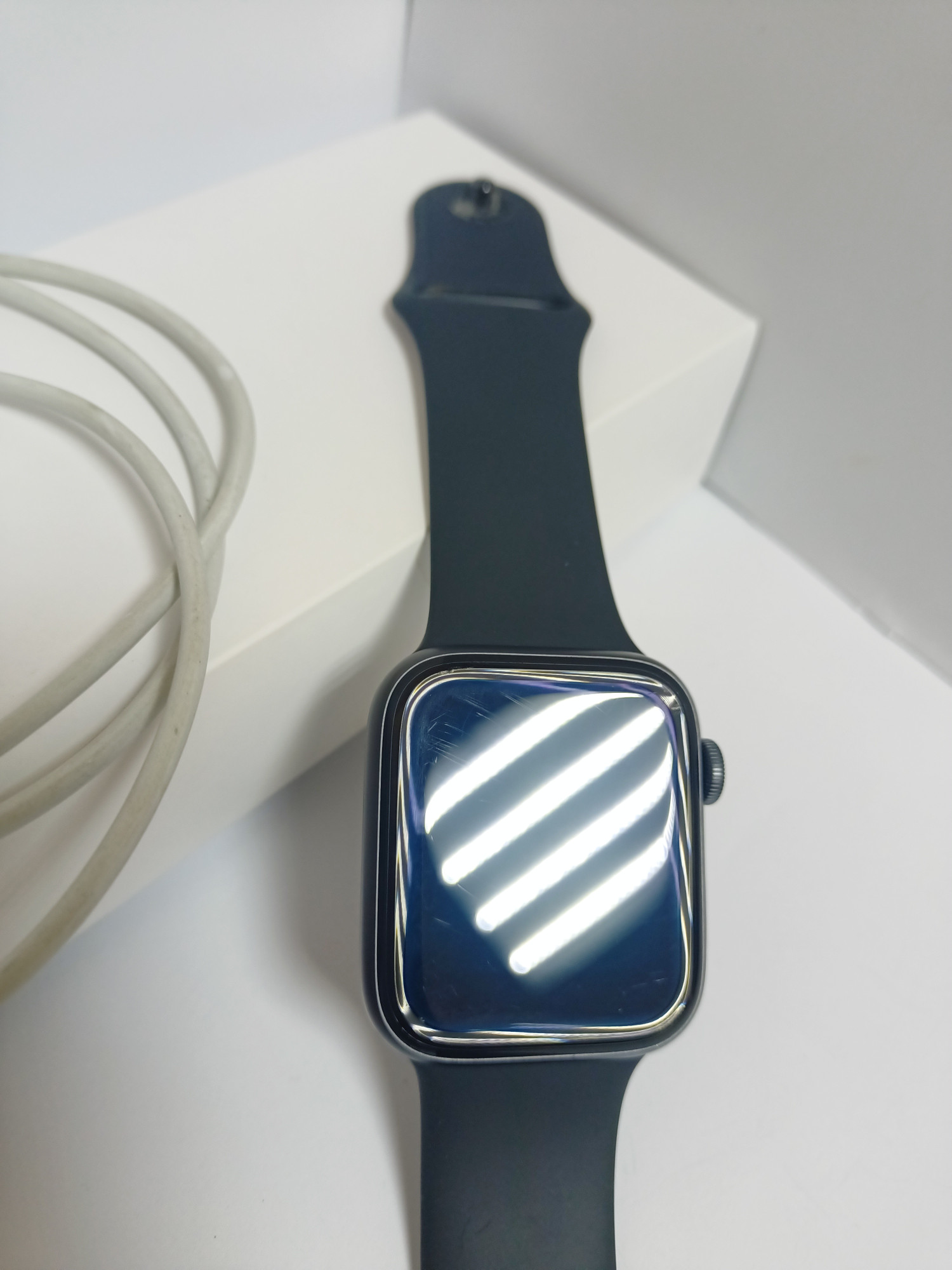 Смарт-часы Apple Watch SE GPS 44mm Midnight Aluminium Case with Midnight Sport Band - Regular (MNK03UL/A) 4