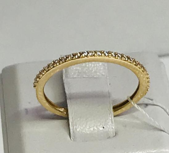 Кольцо из красного золота с цирконием (30853219) 1