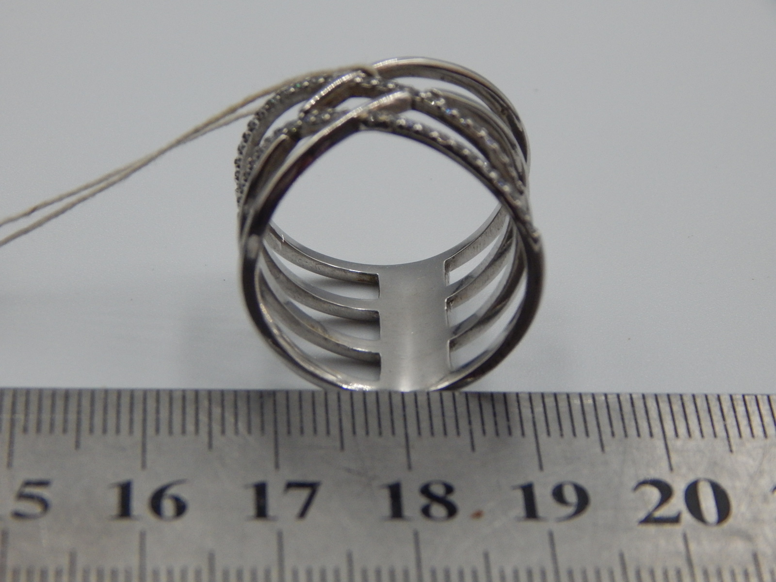 Серебряное кольцо с цирконием (31385248) 3