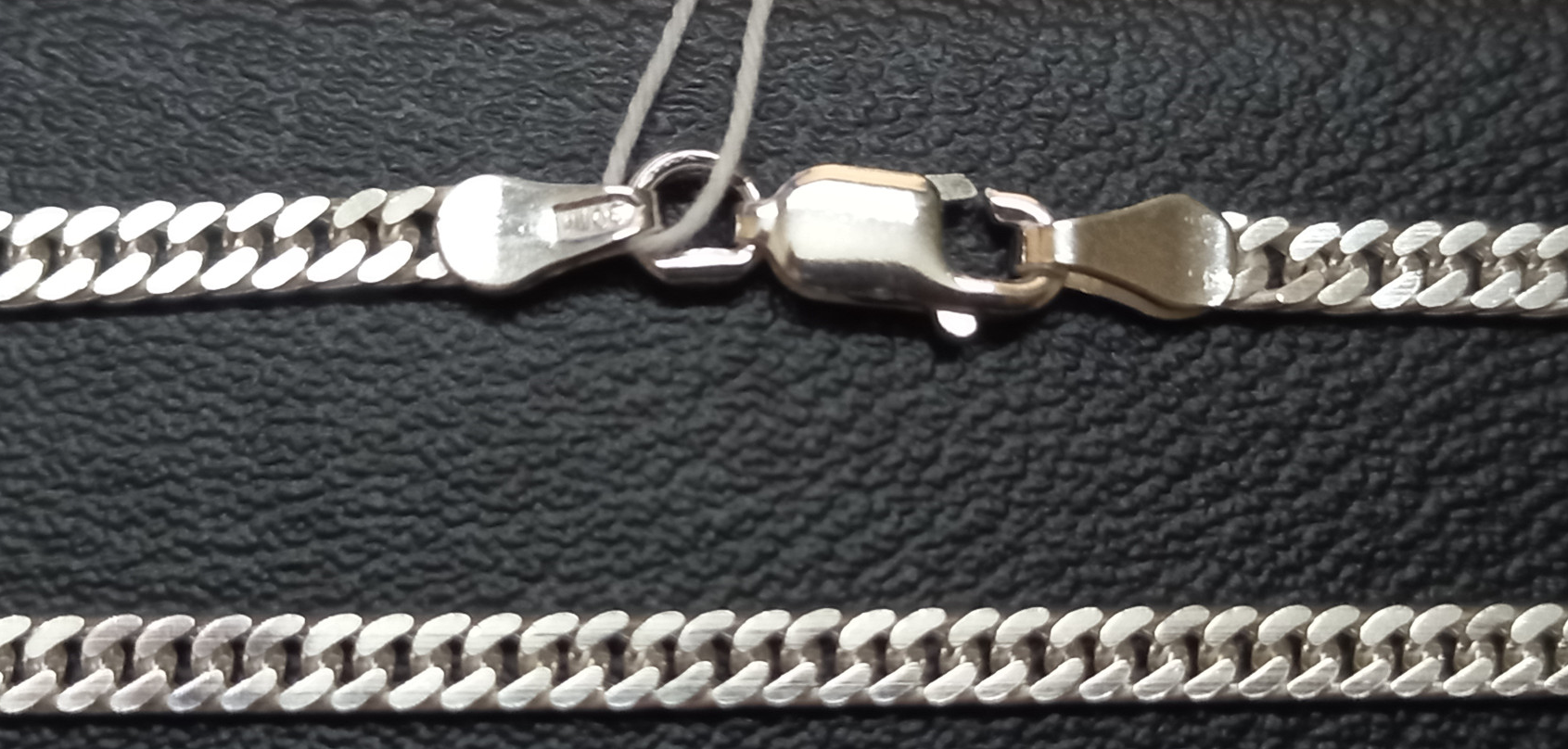 Серебряная цепь с плетением панцирное (29247509) 0