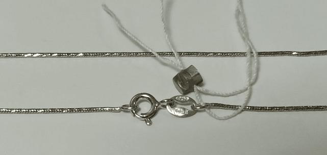 Серебряная цепь с плетением Снейк (29098652) 0