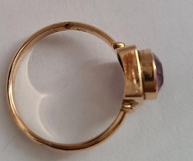 Кольцо из красного золота с корундом (28621296) 5