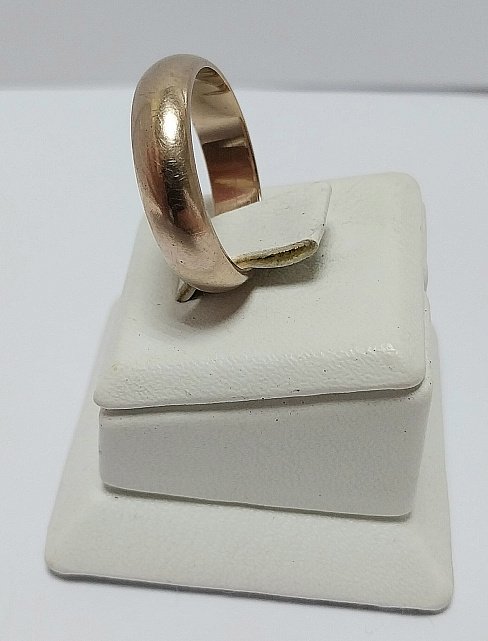Обручальное кольцо из красного золота (33766900) 2