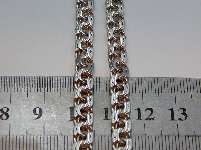 Срібний ланцюг із плетінням Бісмарк (33424151) 2
