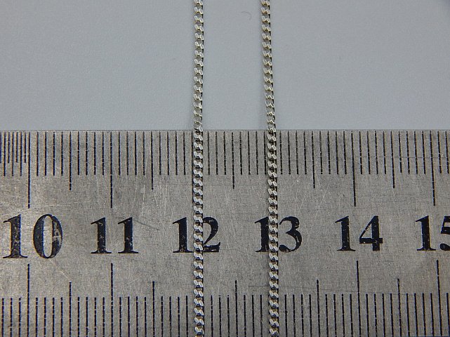 Срібний ланцюг з плетінням панцирне (32202811) 2