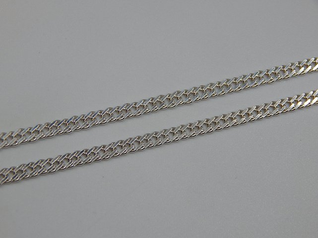 Срібний ланцюг з плетінням Подвійний ромб (32202706) 1