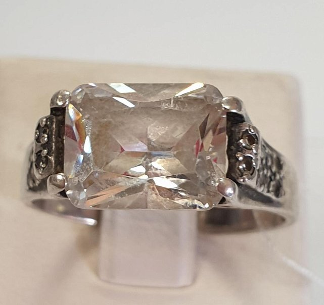 Срібний перстень із цирконієм (33858607) 0