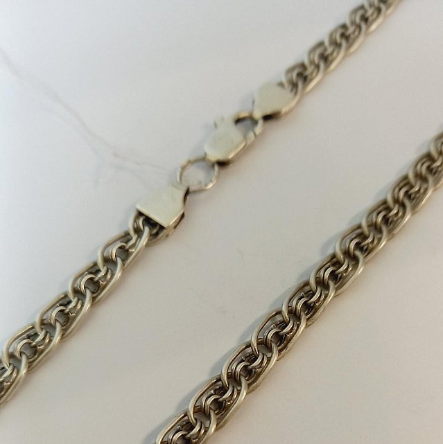 Серебряная цепь с плетением Фантазийное (33752117) 0