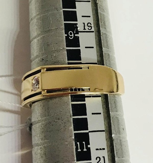 Перстень із червоного золота з цирконієм (30441749) 3