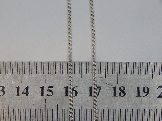 Срібний ланцюг з плетінням панцирне (32546609) 2