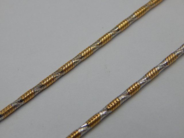 Ланцюг із жовтого та білого золота з плетінням Снейк (29120296) 4