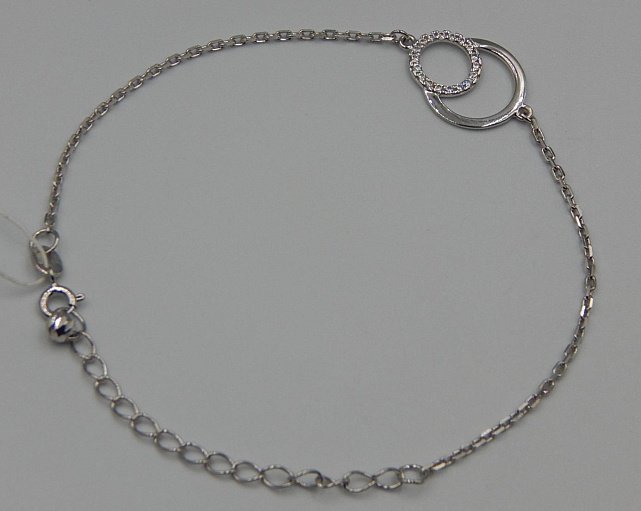 Срібний браслет із цирконієм (32658964) 3