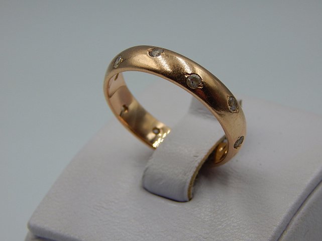 Кольцо из красного золота с цирконием (33722893)  3