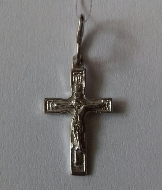 Срібний підвіс-хрест (32242272) 0