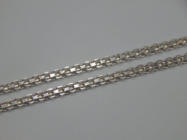 Срібний ланцюг з плетінням Фантазійне (32202848) 1