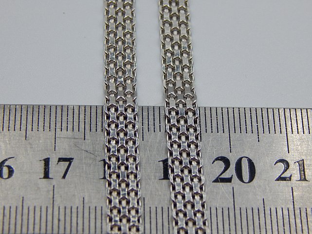 Серебряная цепь с плетением Фантазийное (30698181) 2
