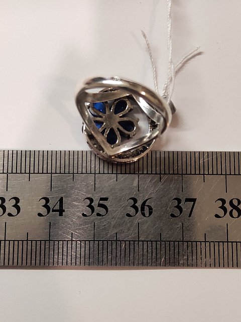Серебряное кольцо с цирконием (30609975) 6