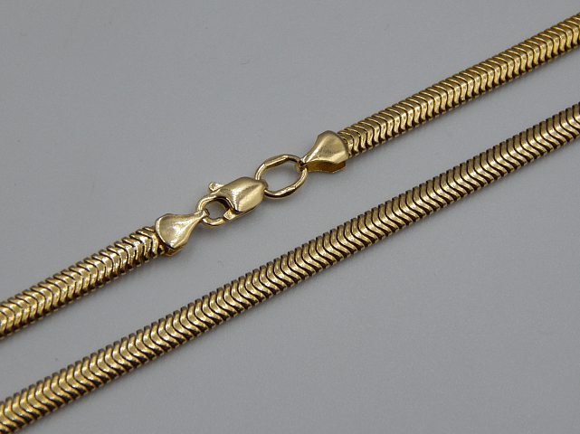 Ланцюг із жовтого золота з плетінням Снейк (32907054) 0