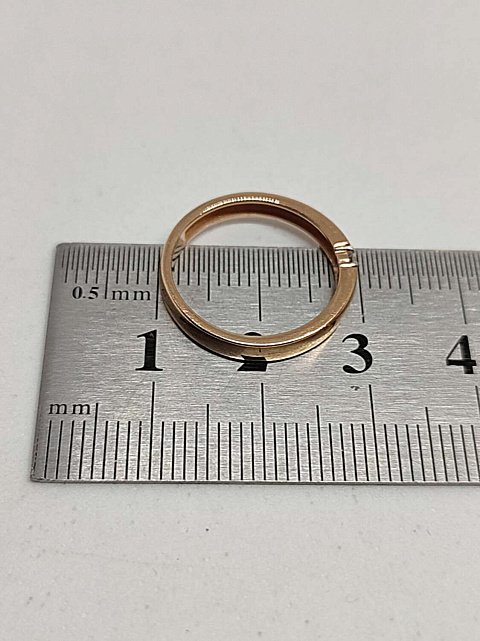 Кольцо из красного золота с бриллиантом (-ми) (31787663) 6