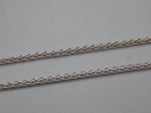 Серебряная цепь с плетением Колосок (32293986) 1