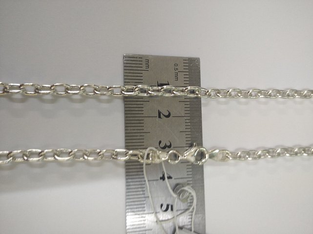 Серебряная цепь c плетением Якорное (30045612) 1