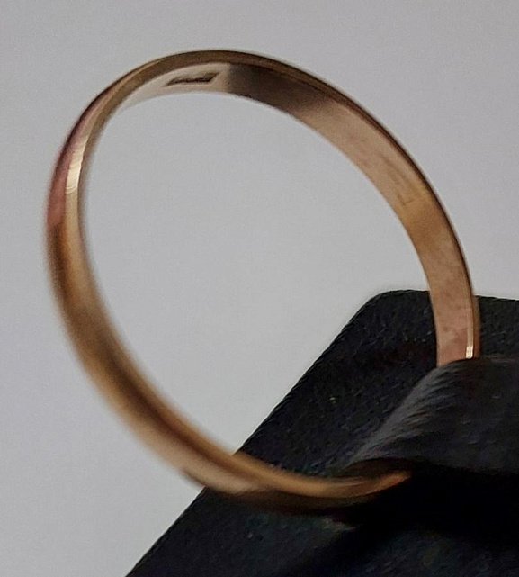 Обручальное кольцо из красного золота (33276179) 2