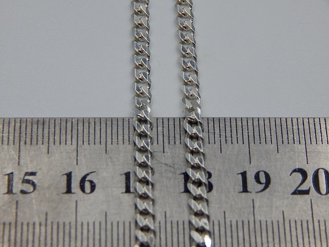 Серебряная цепь с плетением Панцирное (31126778) 1