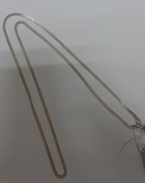 Серебряная цепь с плетением Двойной ромб (30528484) 1