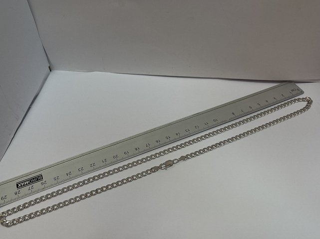 Срібний ланцюг з плетінням панцирне (33958494) 1