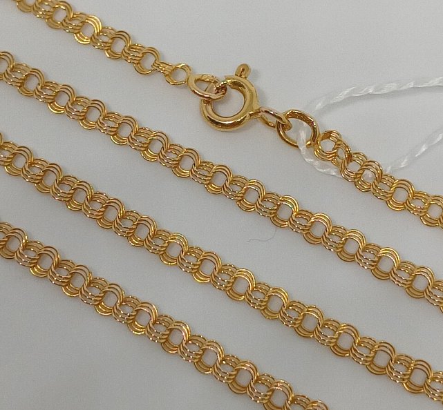 Ланцюжок з жовтого золота з плетінням Бісмарк (33656521) 0