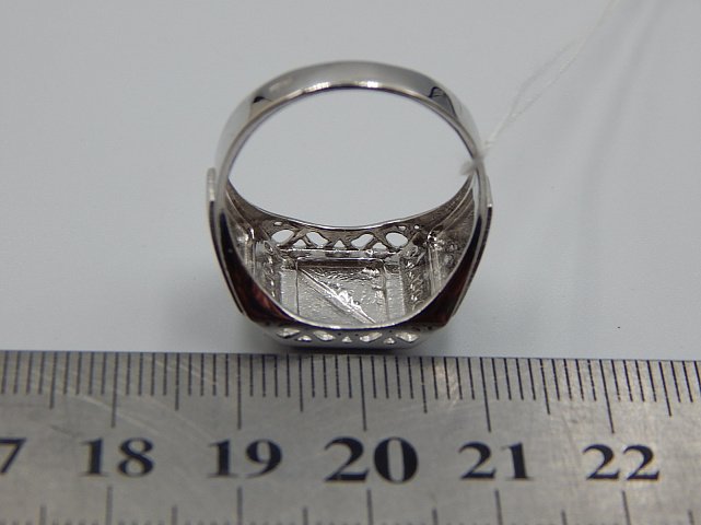 Серебряный перстень с цирконием (30858957) 3