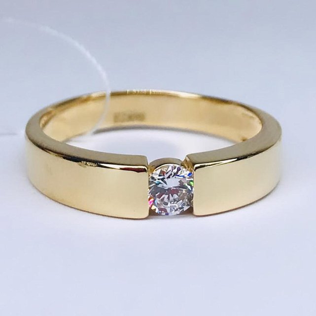 Кольцо из красного золота с цирконием (32957858) 0