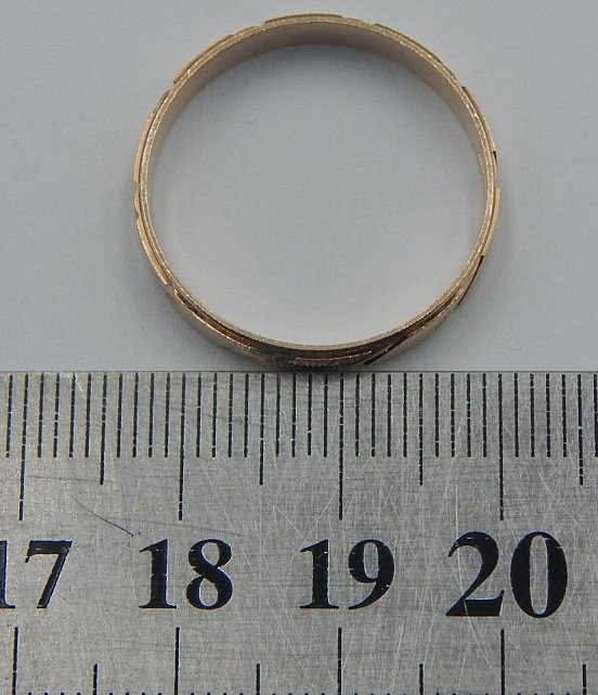 Обручальное кольцо из красного золота (33738765) 3