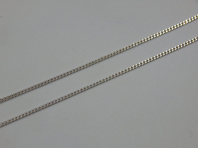 Серебряная цепь с плетением панцирное (33646987) 2