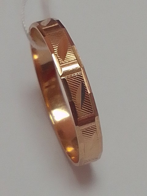 Обручальное кольцо из красного золота (32748325)  4