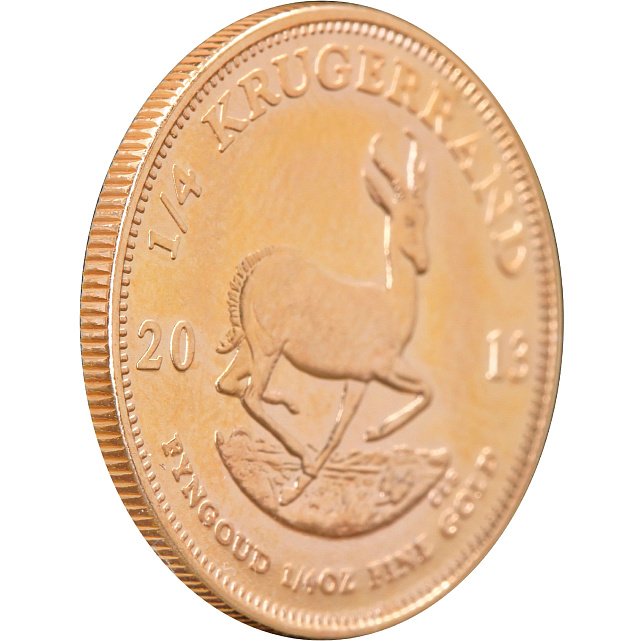 Золотая монета 1/4oz Крюгерранд 2013 Южная Африка (33016368) 5