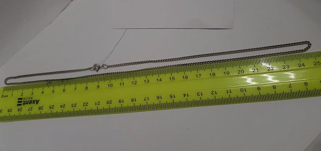 Серебряная цепь с плетением Панцирное (33827990) 1